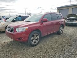 Salvage cars for sale from Copart Eugene, OR: 2008 Toyota Highlander Sport