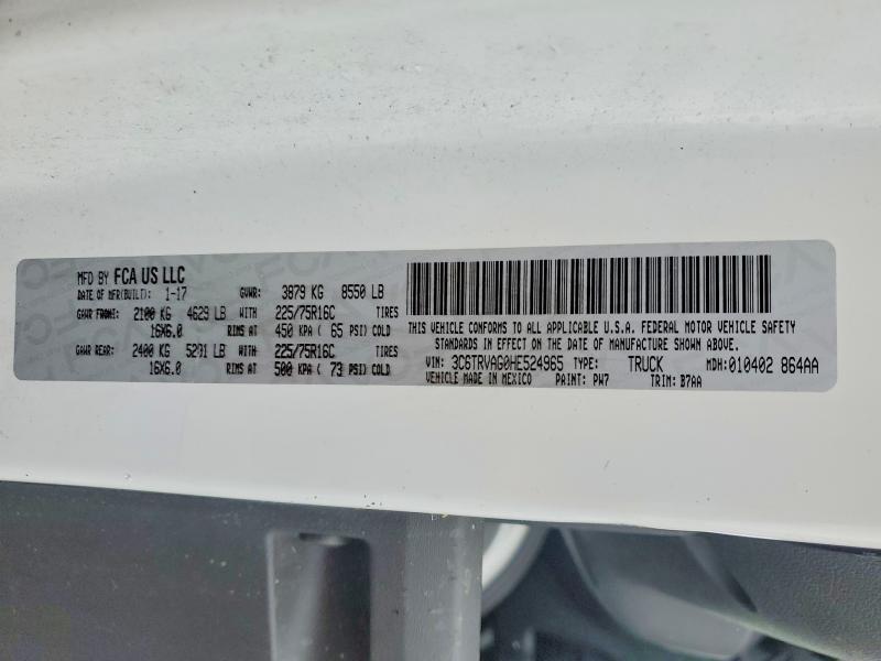 2017 Dodge Ram Promaster 1500 1500 Standard