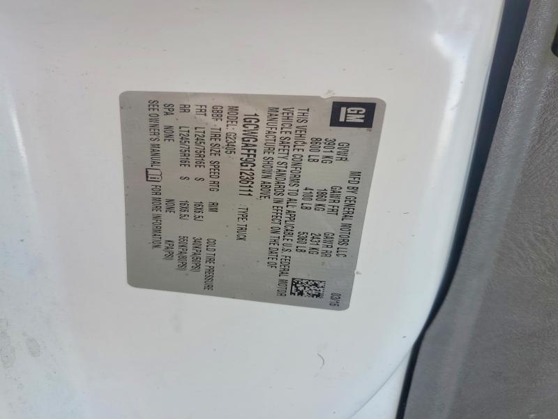 2016 Chev Express G2500