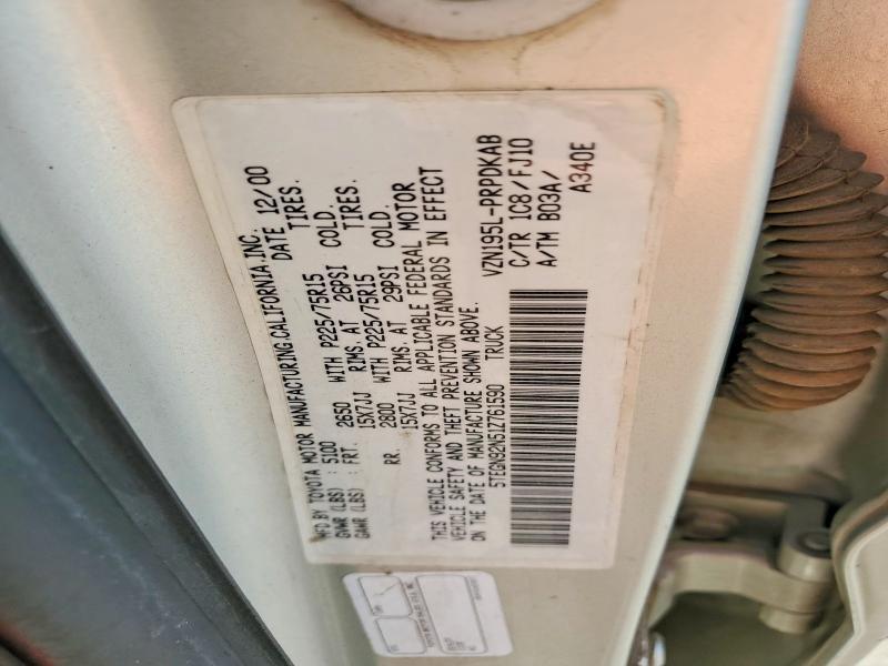 2001 Toyota Tacoma Prerunner V6