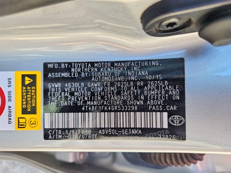 2016 Toyota Camry le