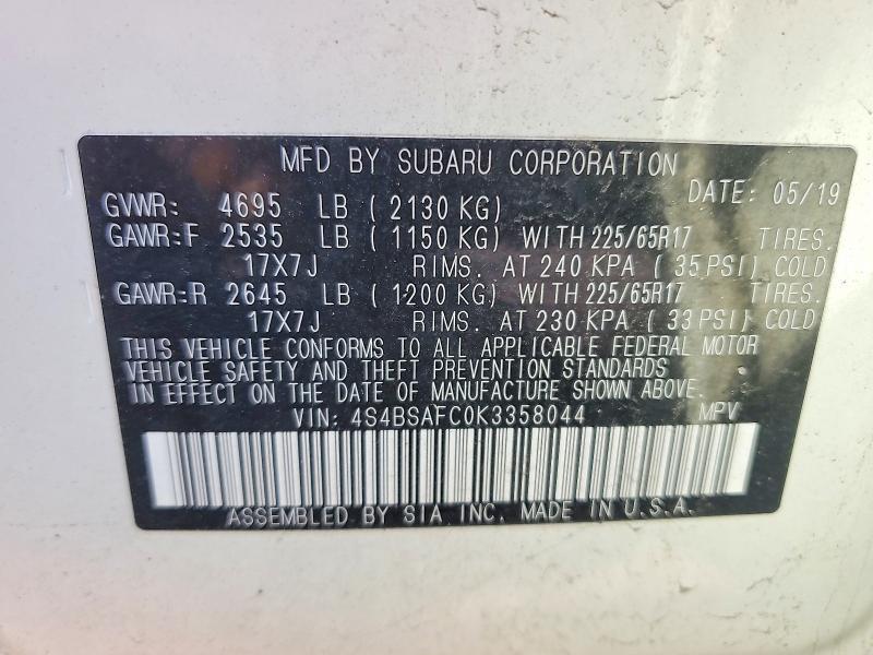 2019 Subaru Outback 2.5i Premium