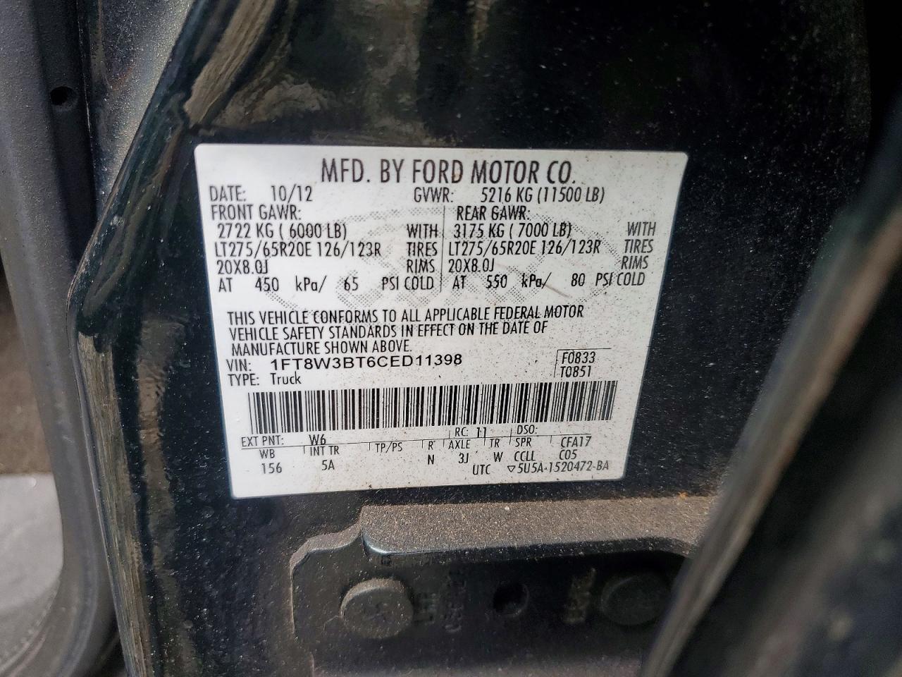 2012 Ford F350 Super Duty