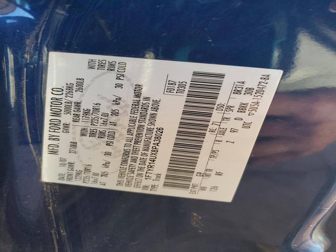 2008 Ford Ranger Super cab