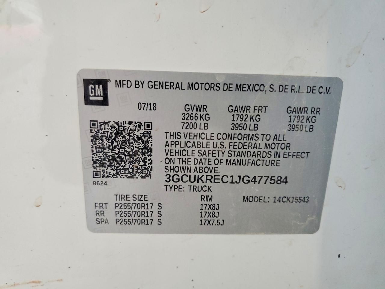 2018 Chevrolet Silverado K1500 LT