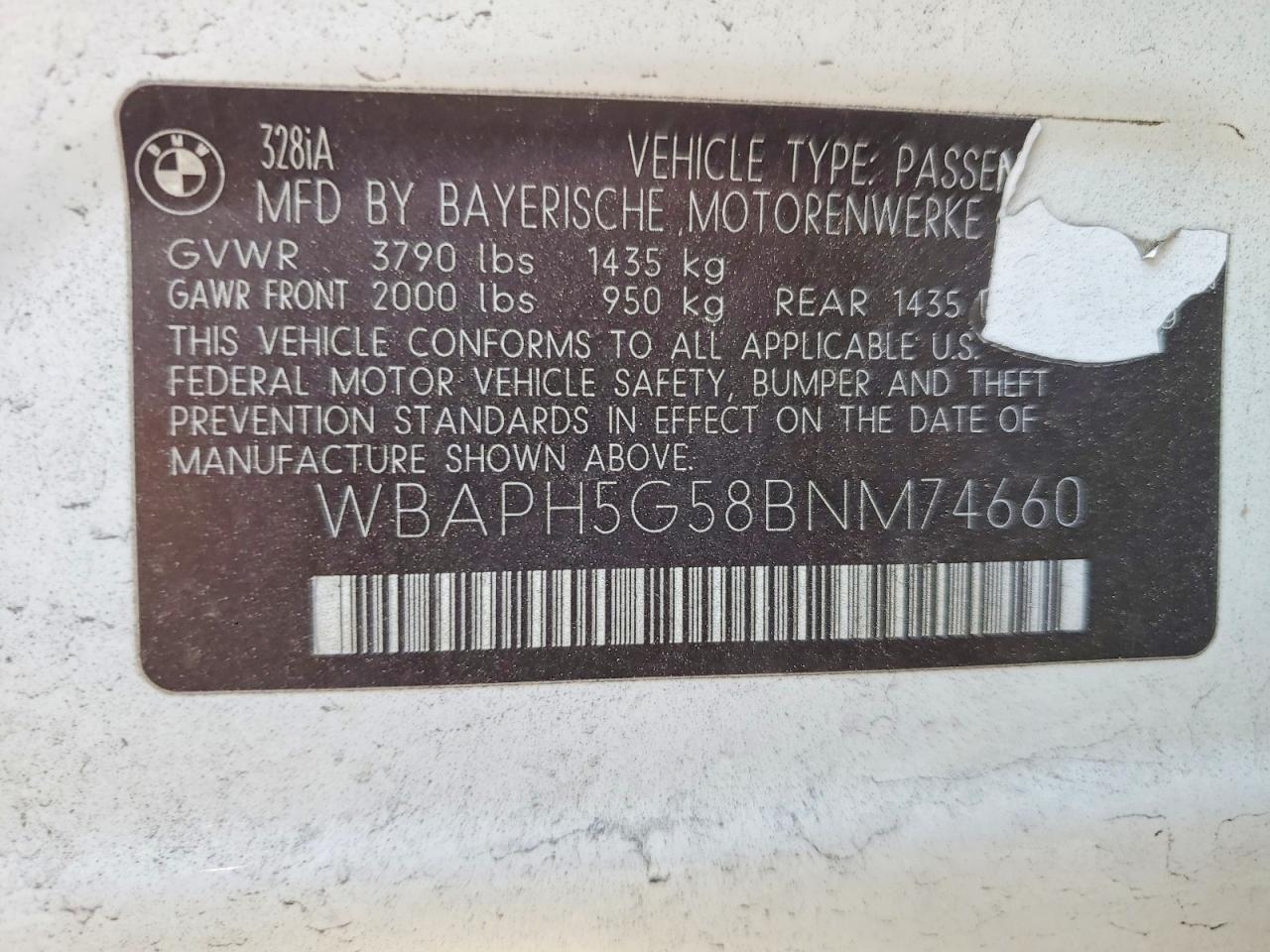 2011 BMW 328 i Sulev