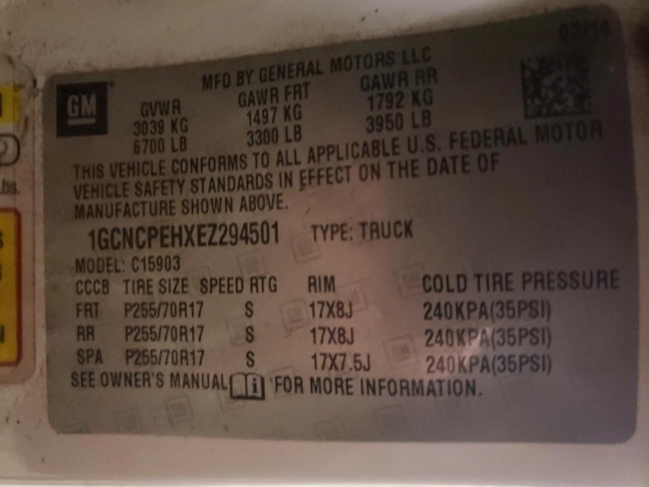 2014 Chevrolet Silverado C1500