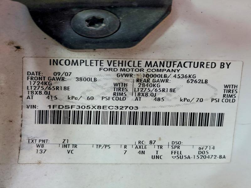 2008 Ford F350 SRW Super Duty