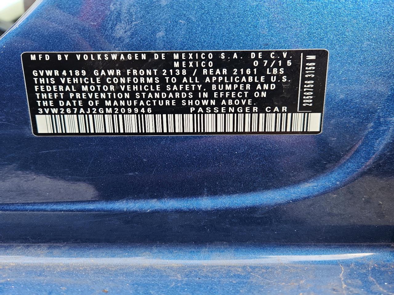 2016 Volkswagen Jetta s