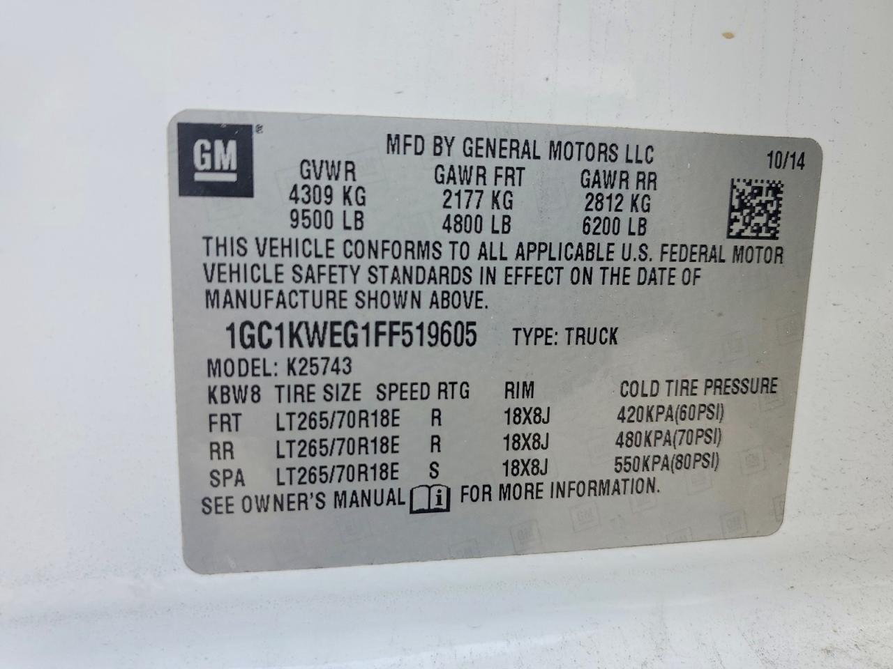 2015 Chevrolet Silverado K2500 Heavy Duty LTZ