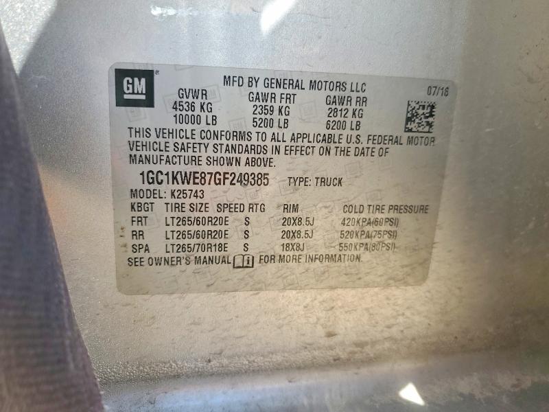 2016 Chevrolet Silverado K2500 Heavy Duty LTZ