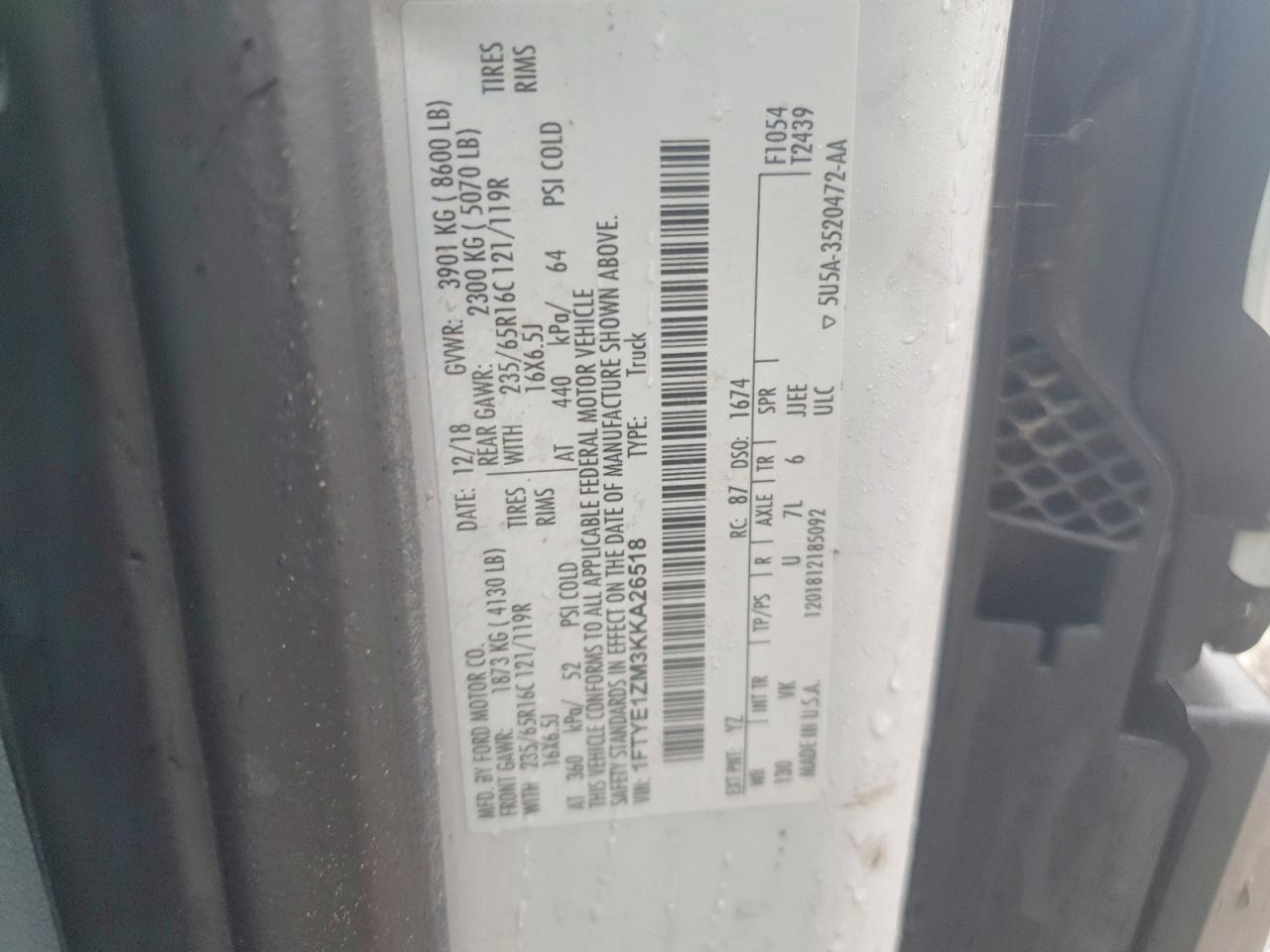 2019 Ford Transit T-150