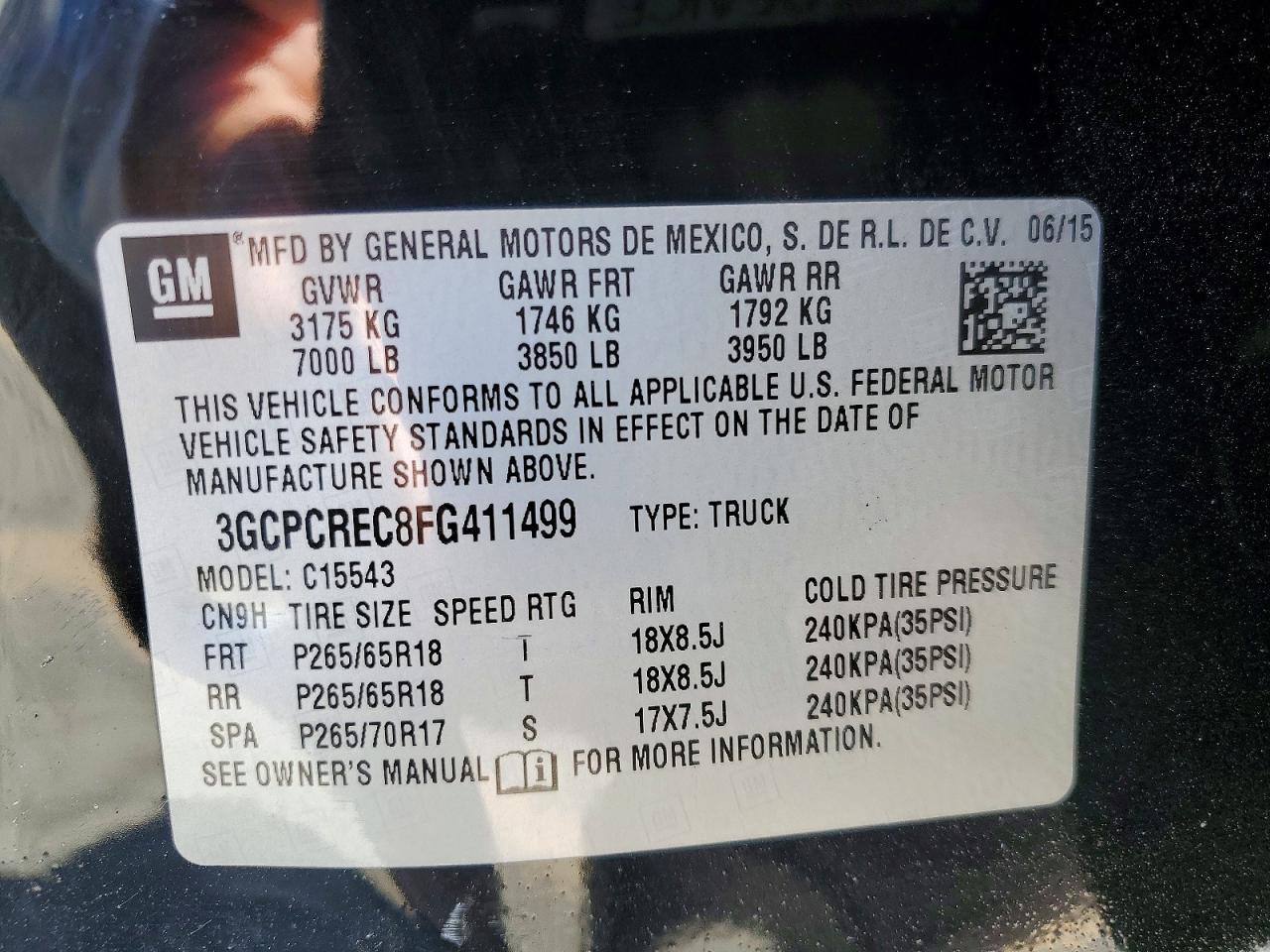2015 Chevrolet Silverado C1500 LT