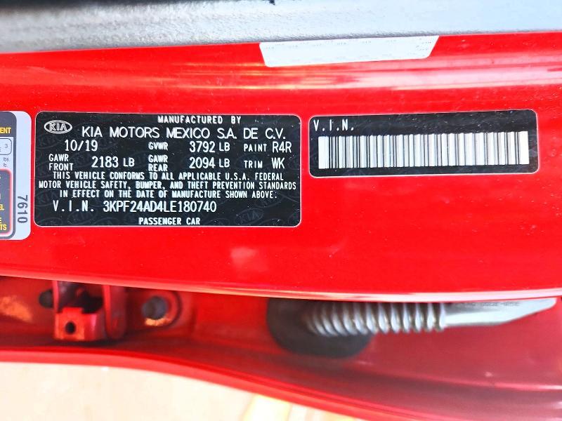 2020 KIA Forte lxs