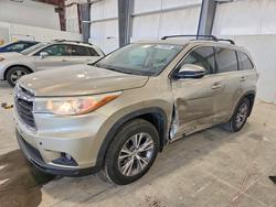 2015 Toyota Highlander xle en venta en Greenwood, NE