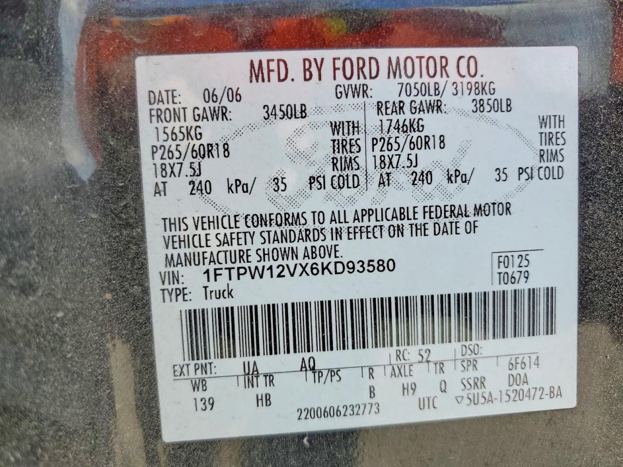 2006 Ford F150 Supercrew