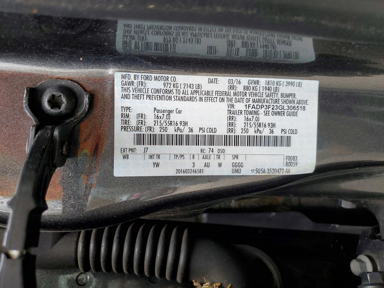 2016 Ford Focus se