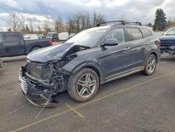 Hyundai Vehiculos salvage en venta: 2017 Hyundai Santa fe Limited Ultimate