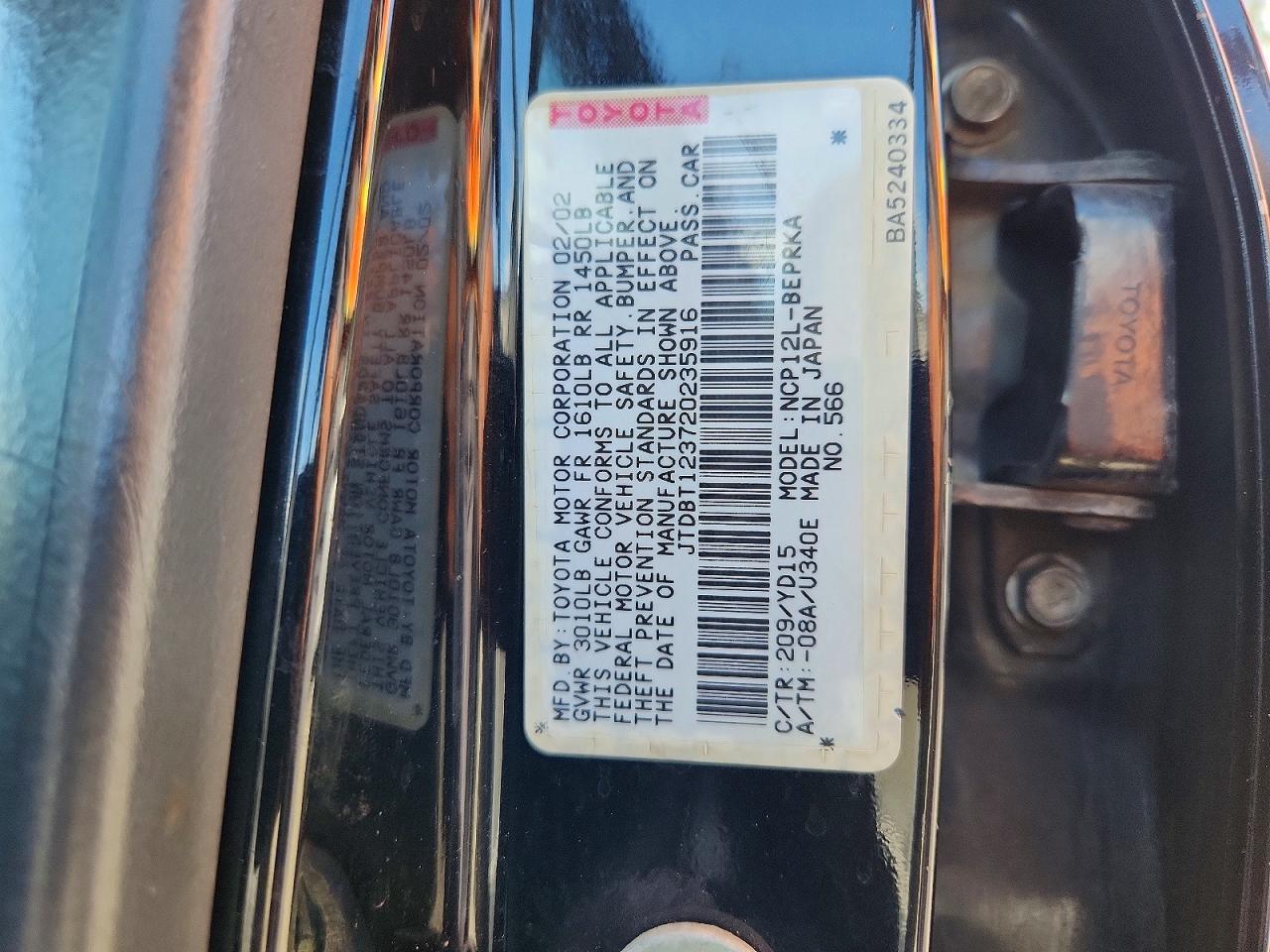 2002 Toyota Echo Base