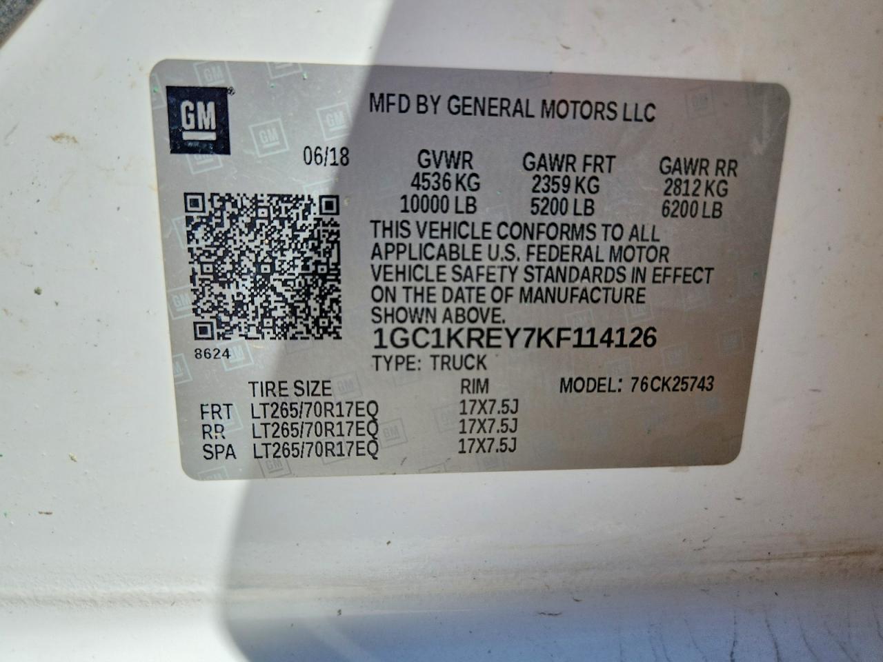 2019 Chev Rolet Silverado 2500HD 4WD 6.6L V8 Tdsl