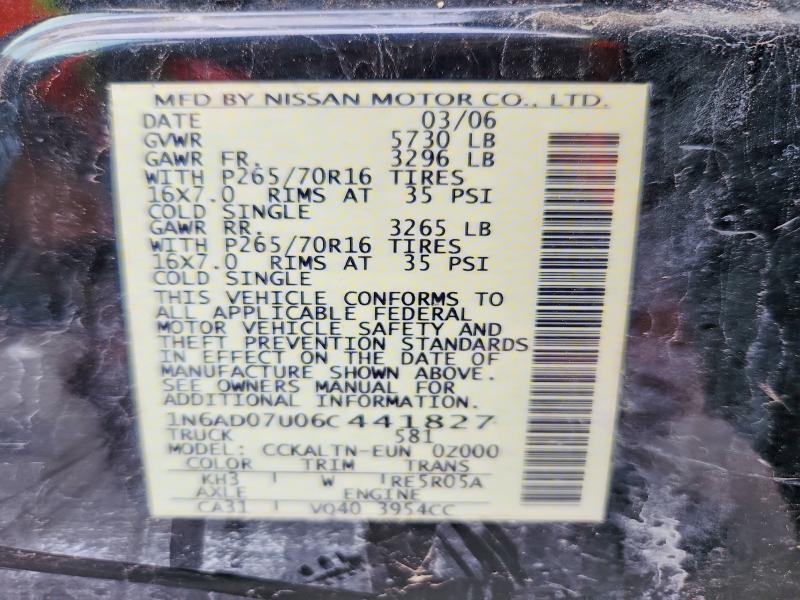2006 Nissan Frontier SE