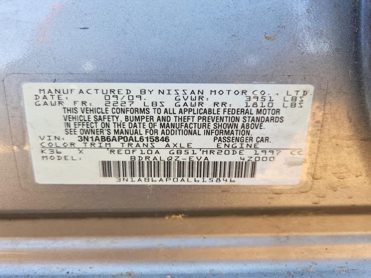 2010 Nissan Sentra 2.0
