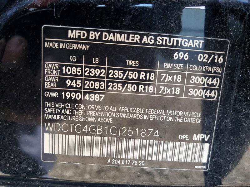 2016 Mercedes-Benz Gla 250 4matic