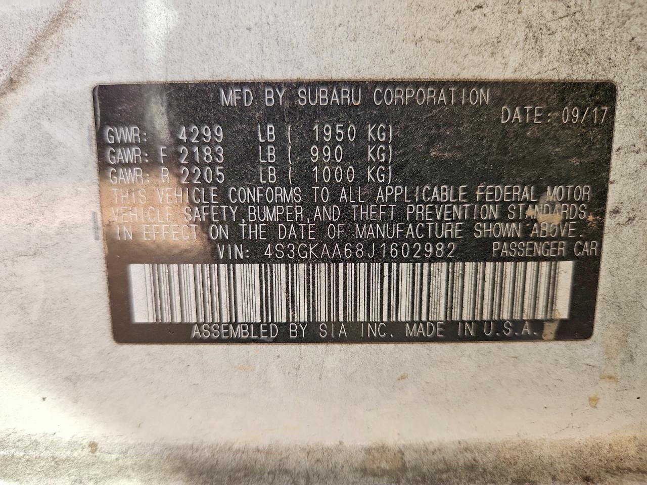 2018 Subaru Imprez