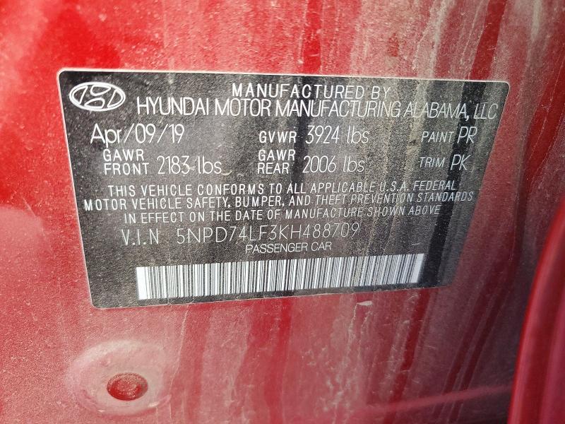 2019 Hyundai Elantra se