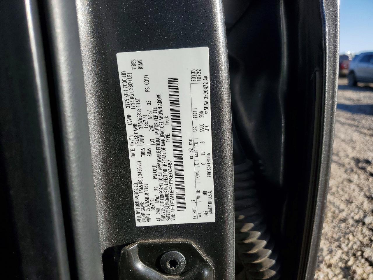2015 Ford F150 Supercrew