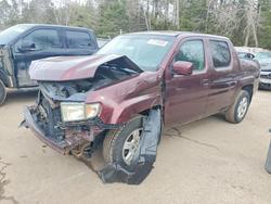 Salvage trucks for sale at Cookstown, ON auction: 2007 Honda Ridgeline RTL