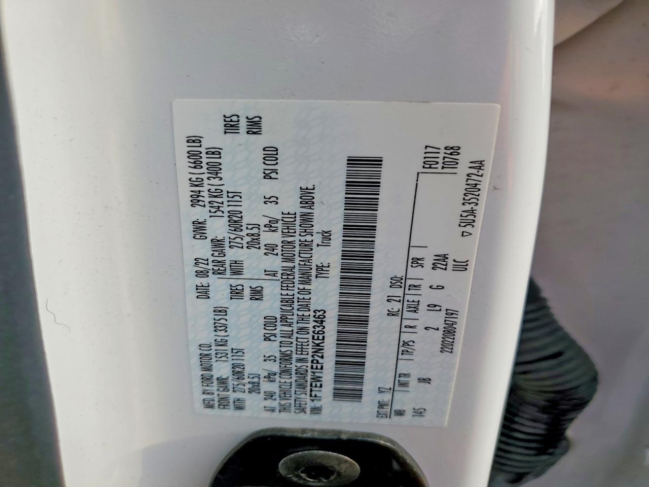 2022 Ford F150 XL 4WD Crew Cab