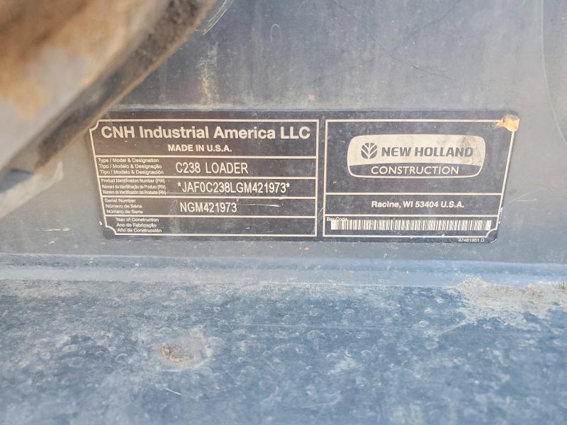 2016 New Holland C238 Skid Steer Loader