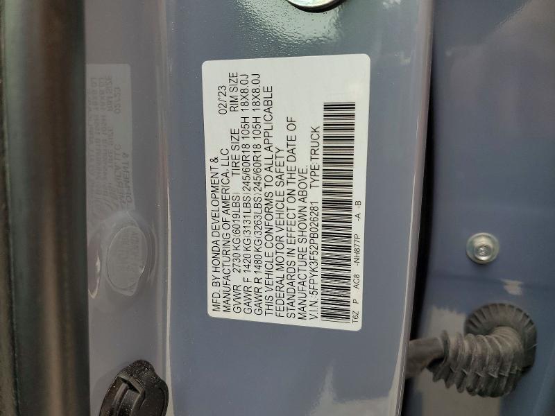 2023 Honda Ridgeline RTL