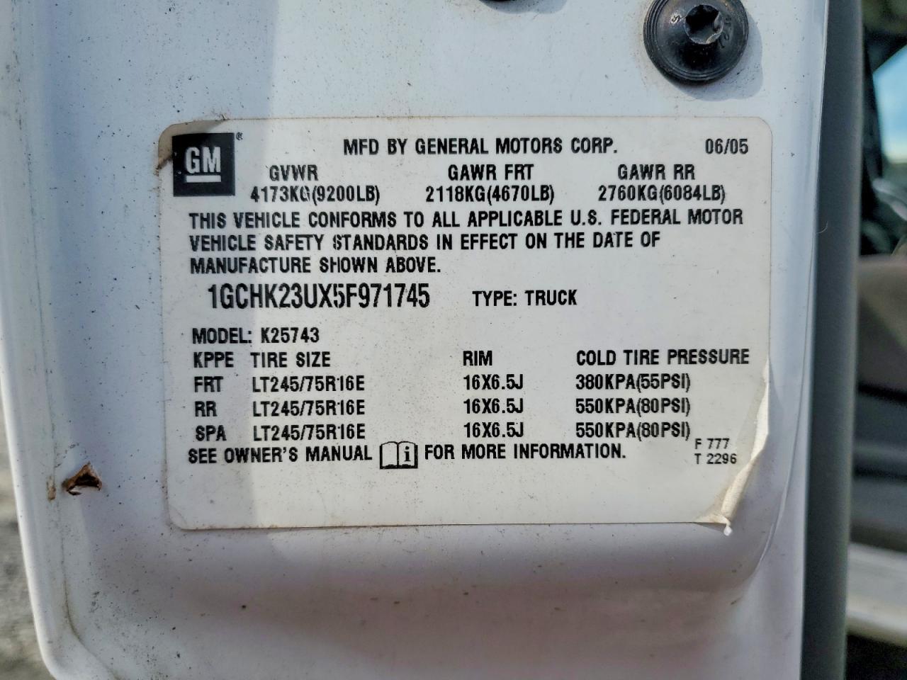 2005 Chevrolet Silverado K2500 Heavy Duty