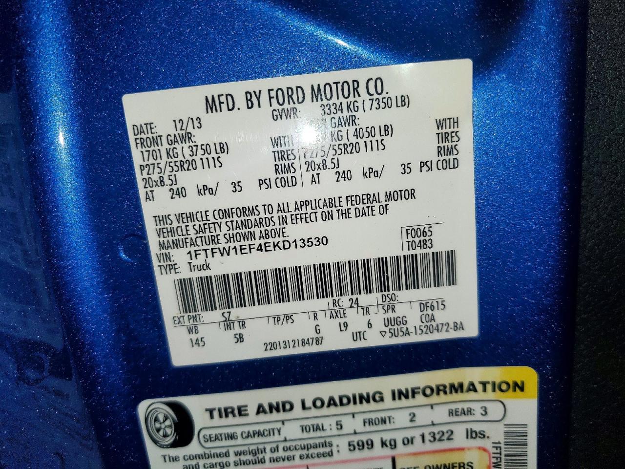 2014 Ford F150 Supercrew