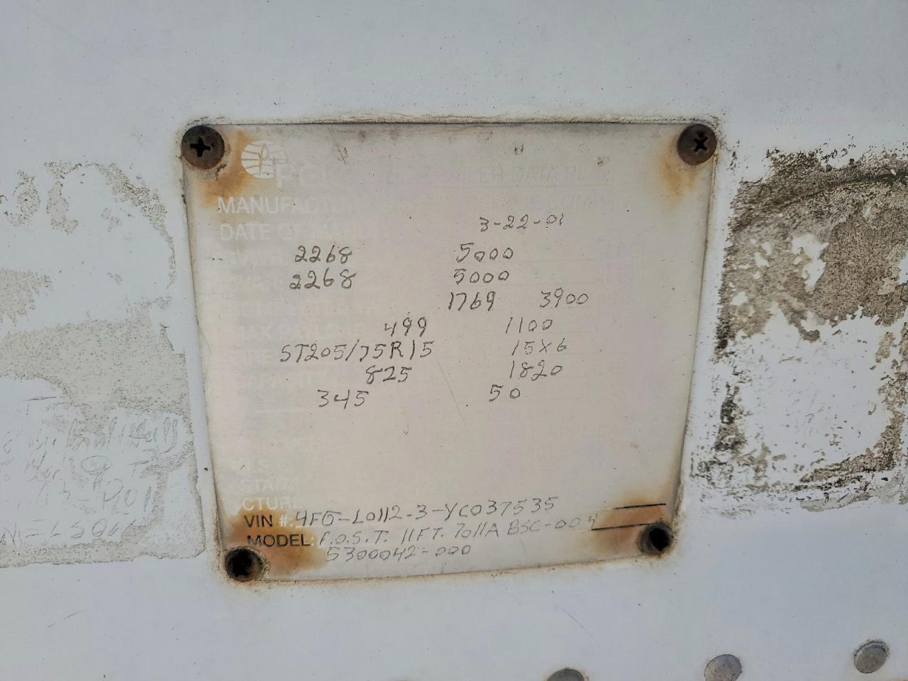 2001 Featherlite Fiber Optic Splicing Trailer