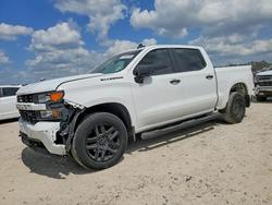 Salvage trucks for sale at Houston, TX auction: 2022 Chevrolet Silverado LTD C1500 Custom