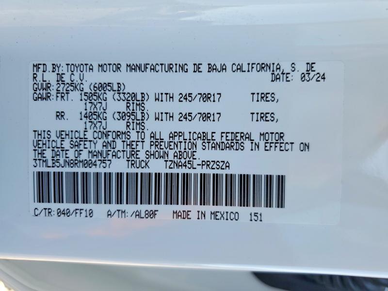 2024 Toyota Tacoma SR5