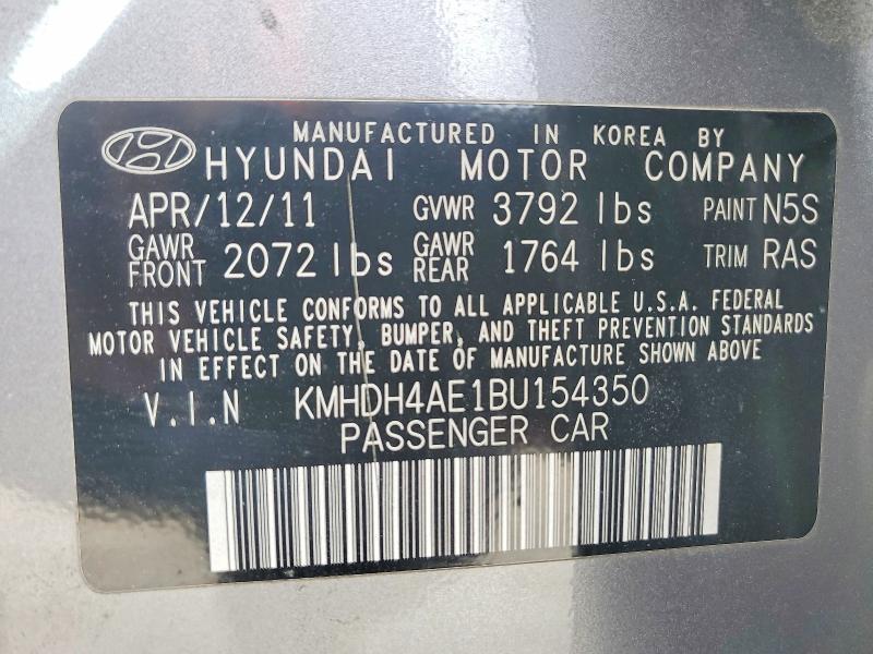 2011 Hyundai Elantra gls