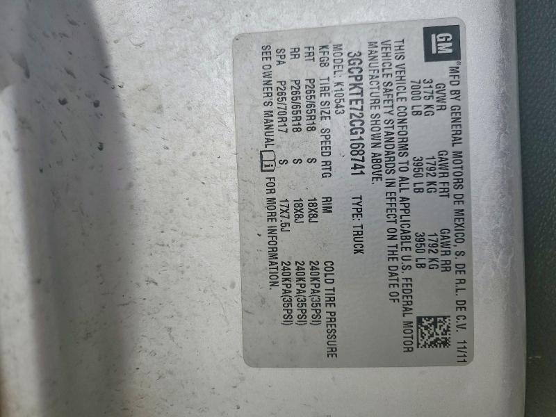 2012 Chevrolet Silverado K1500 LTZ