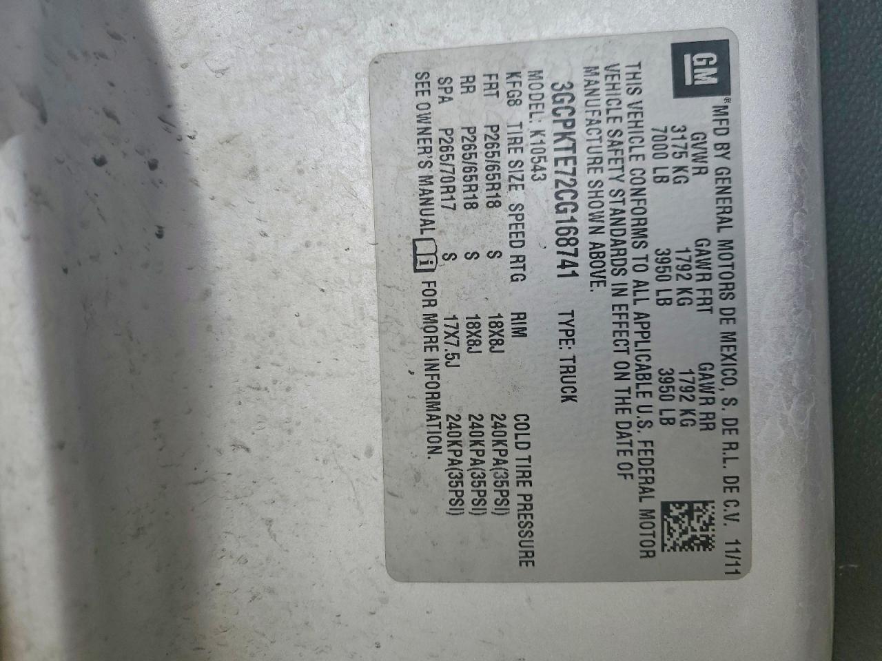 2012 Chevrolet Silverado K1500 LTZ