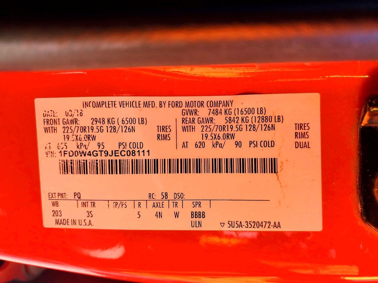 2018 Ford F450 Super Duty