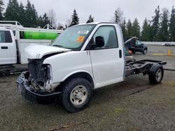 Chev salvage cars for sale: 2018 Chev Rolet Express G3500 Truck cab and Chassis
