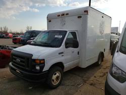 Salvage cars for sale from Copart Woodhaven, MI: 2010 Ford Econoline E350 Super Duty Cutaway Van
