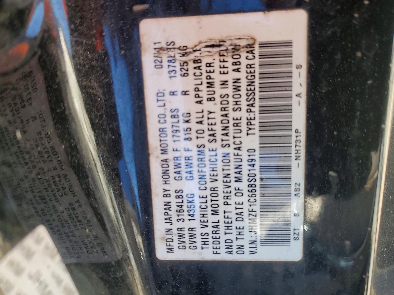 2011 Honda Cr-z ex