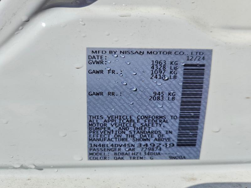 2025 Nissan Altima 2.5 sv