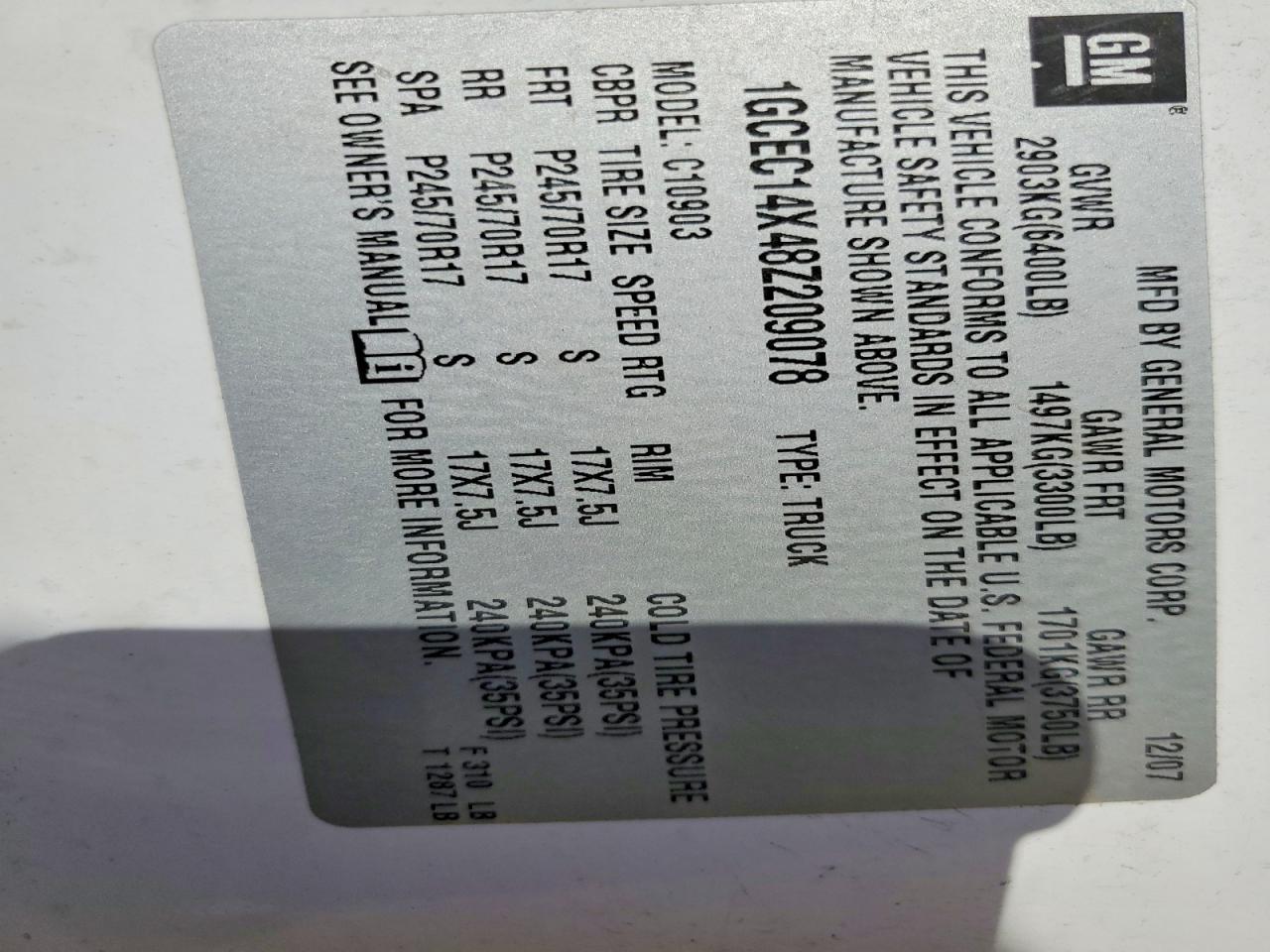 2008 Chevrolet Silverado C1500