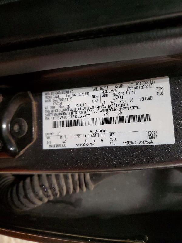 2015 Ford F150 Supercrew
