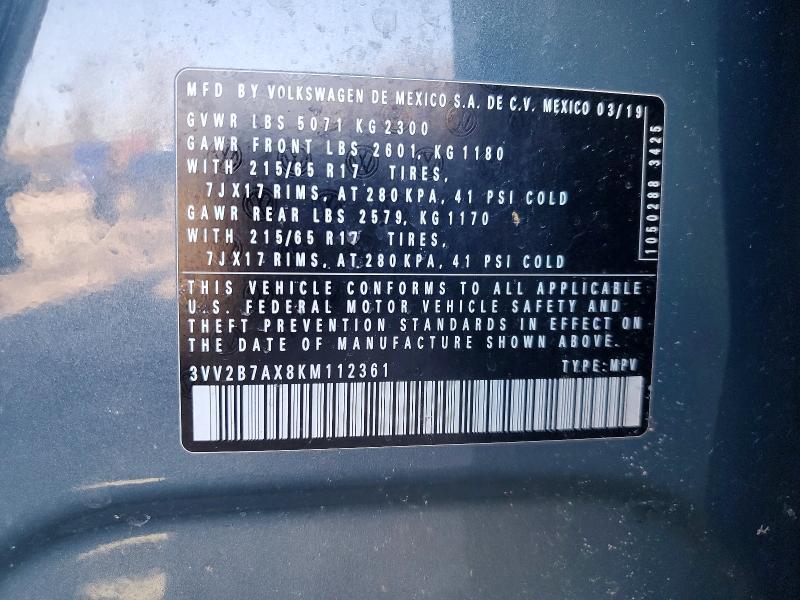 2019 Volkswagen Tiguan se